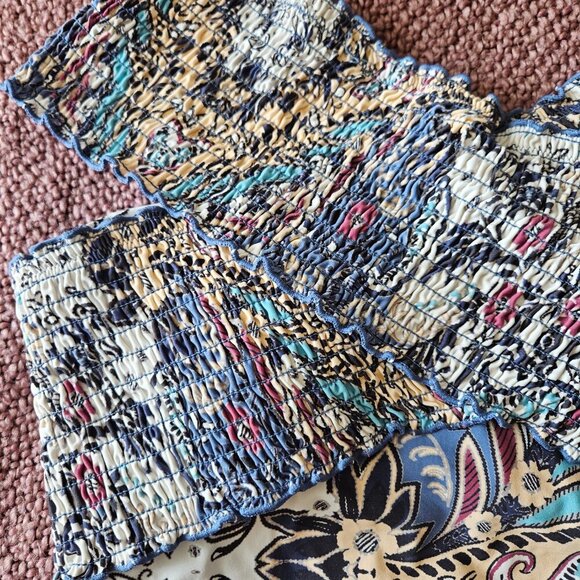 Anthropologie Off Shoulder Smocked Swimsuit  Size L - Picture 7 of 15